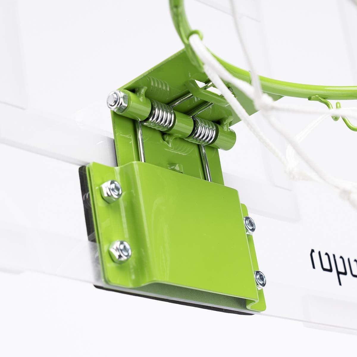 ropoda Mini Basketball Hoop - Glow in The Dark, Over The Door Basketball Hoop Indoor, Indoor Basketball Hoop Backboards for Teens and Adults, Mini Hoop for Kids with 4 Balls and Pump