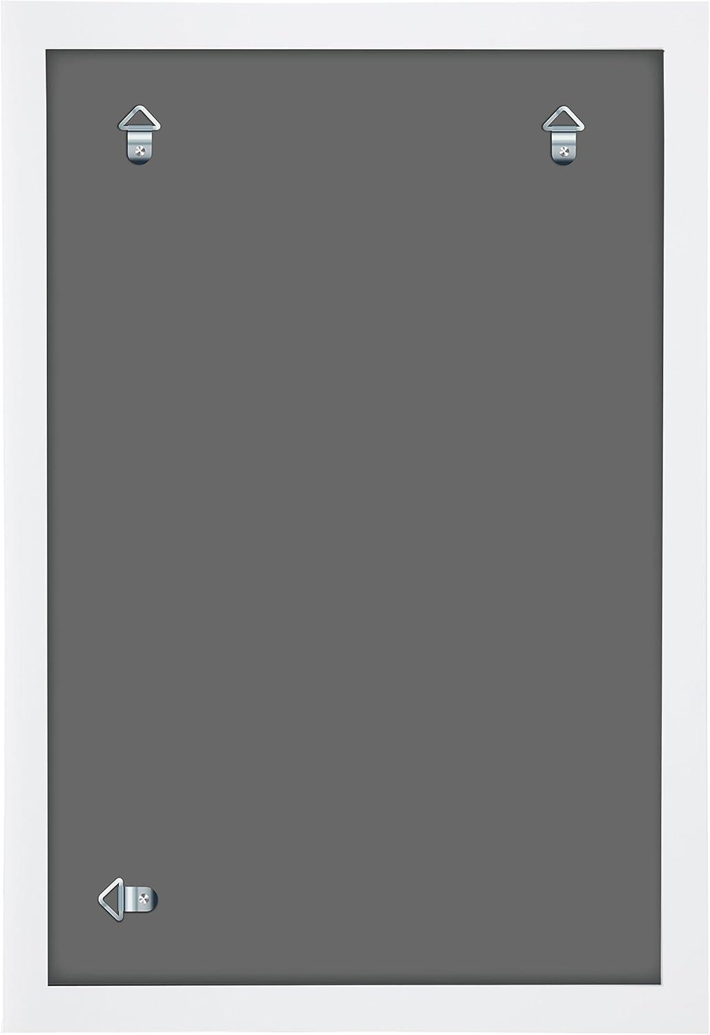 Gallery Solutions 20"x30" White Wood Wall Mount Poster with Hanging Frame - White