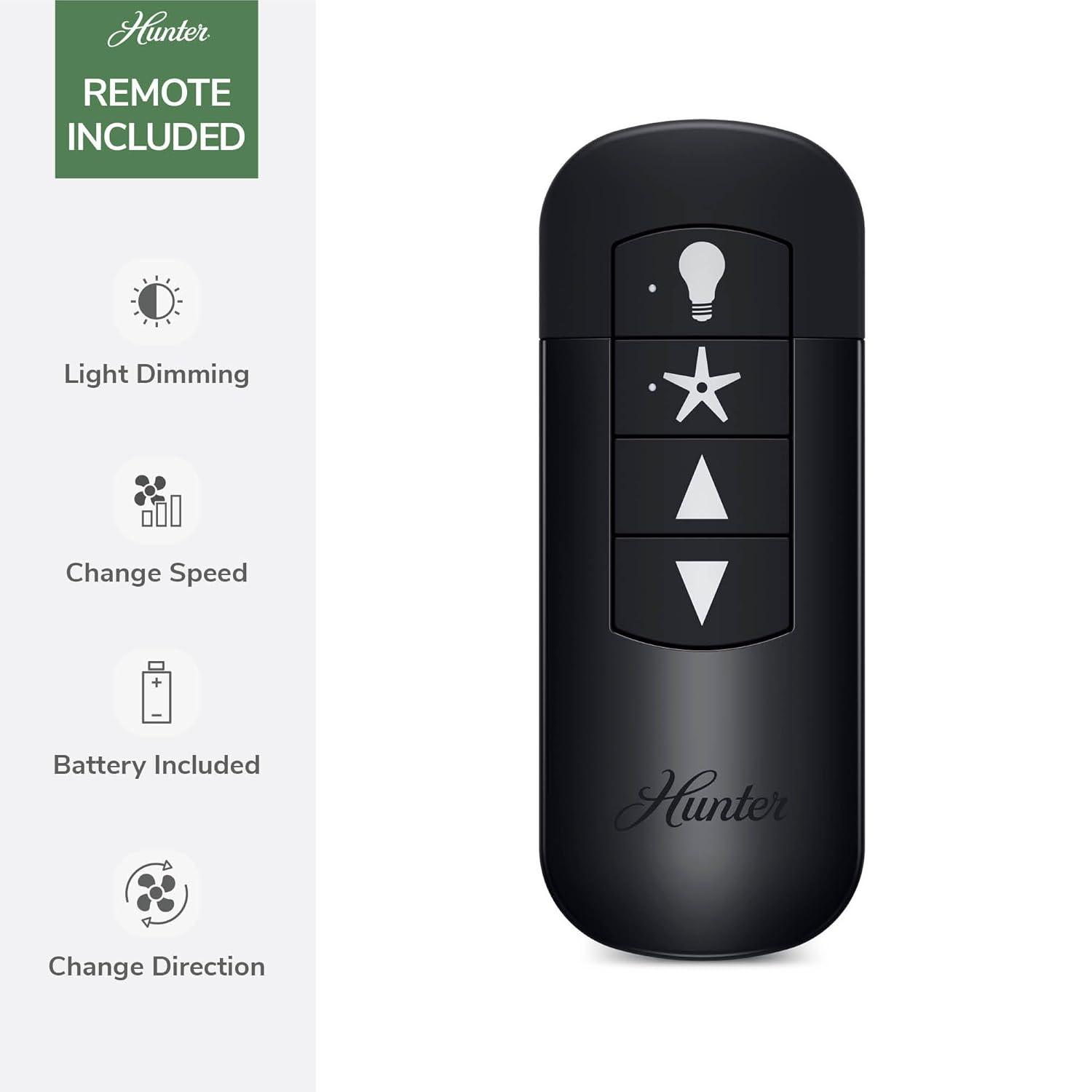 Hunter Fan Hunter 52 inch Astwood II Ceiling Fan with Lights and Remote