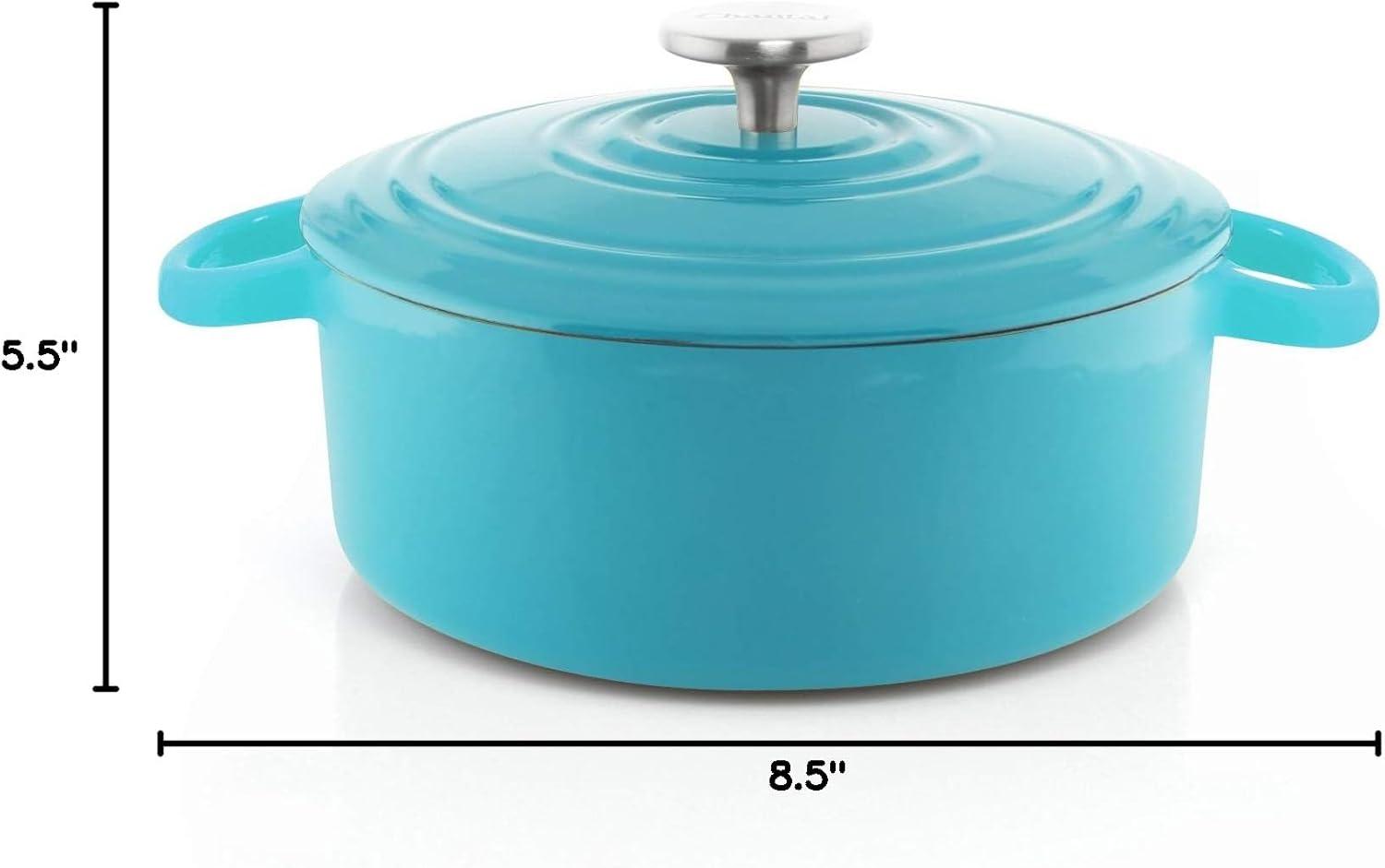 Chantal Chantal 3 Quarts Enameled Cast Iron Round Dutch Oven
