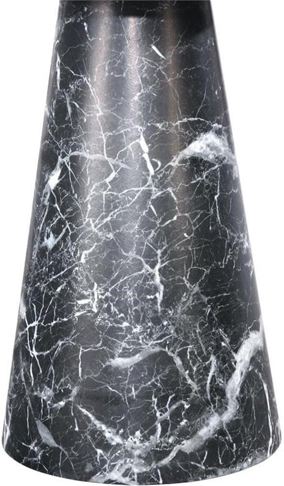 Meridian Furniture Omni Black Faux Marble 20" Round End Table