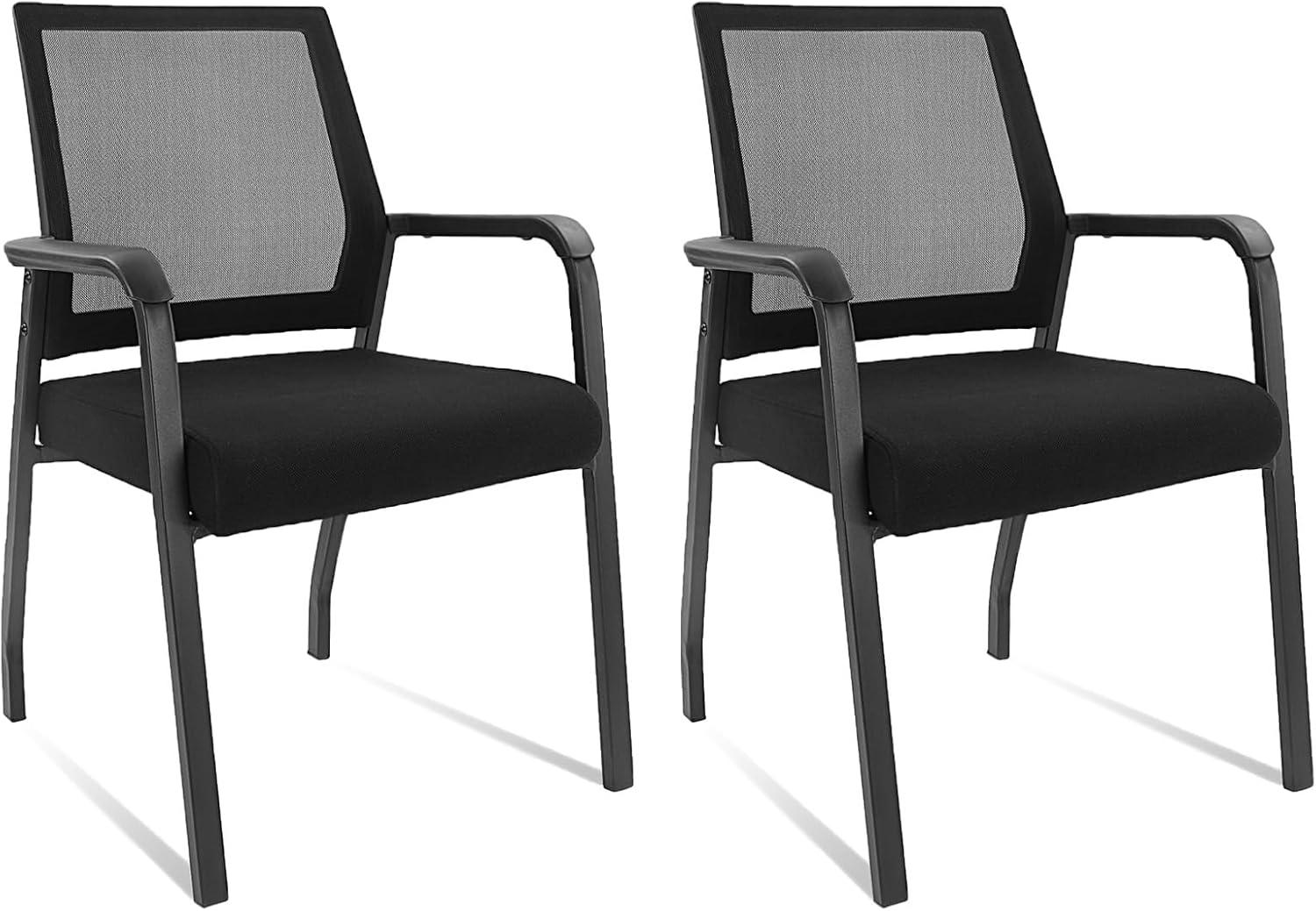 Mesh Seat Waiting Room Chair with Metal Frame