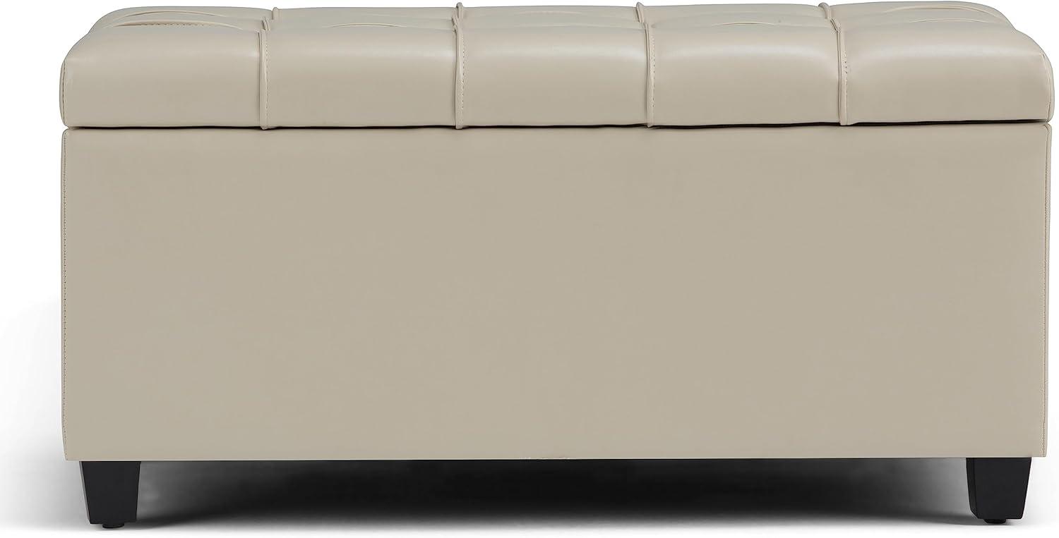 Sienna Faux Leather Ottoman