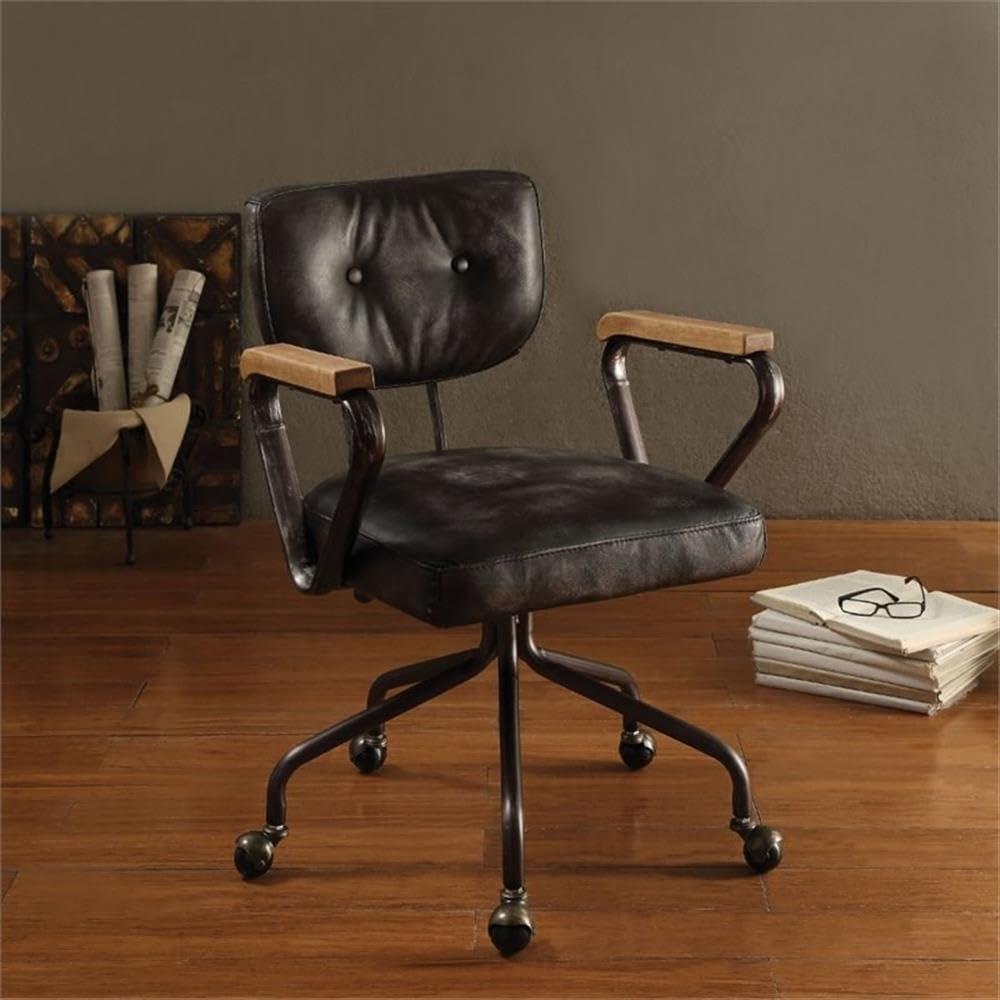 Acme Furniture Hallie Office Chair, Vintage Whiskey Leather
