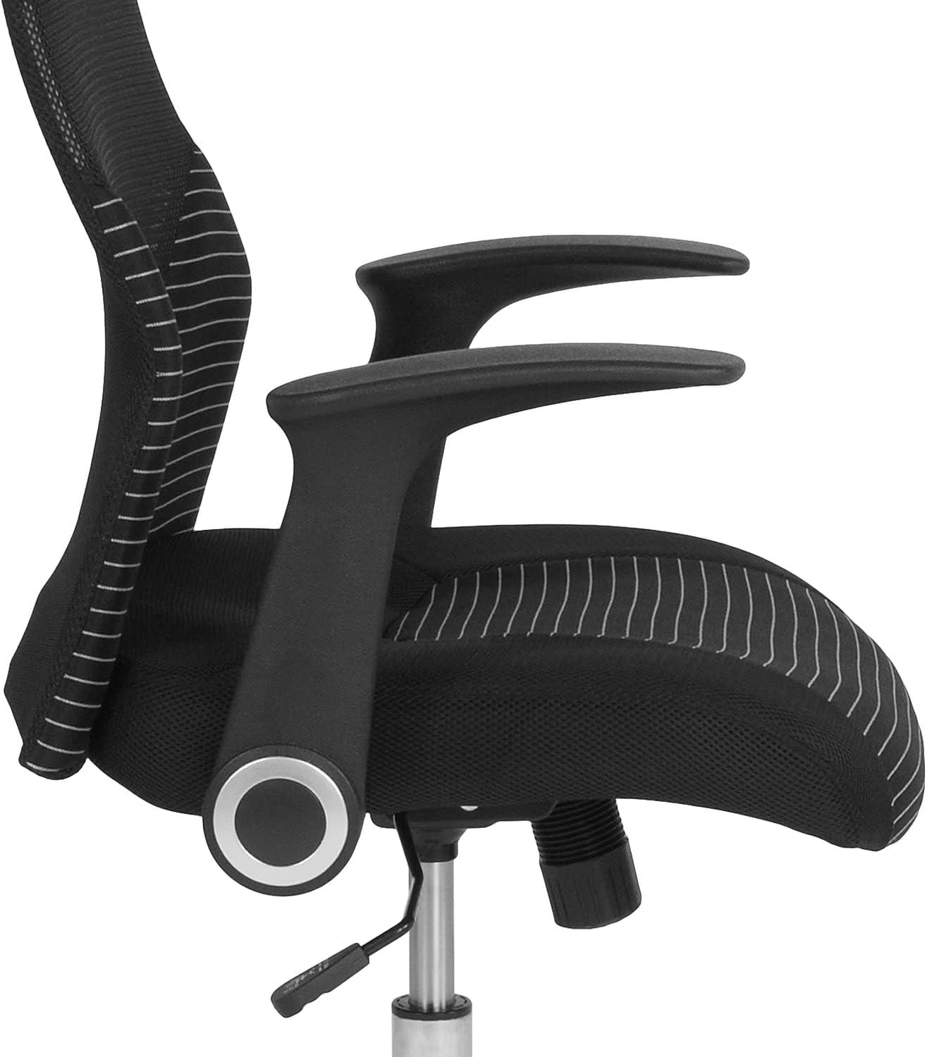 Jefferson High Back Ergonomic Office Chair with and White Contemporary Mesh Design