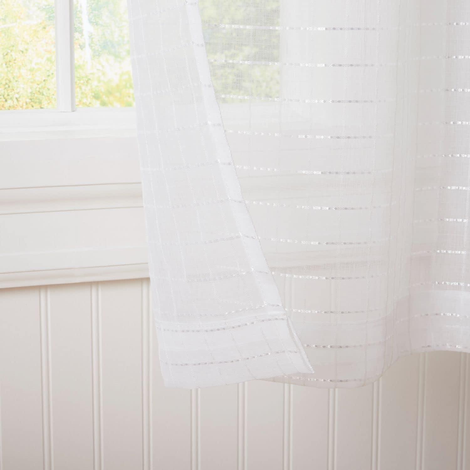 Polyester Sheer Curtain Pair (Set of 2)