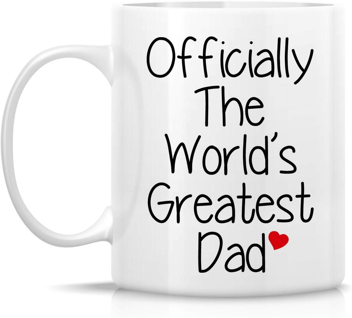 Worlds Greatest Dad Best Father Gift Funny DT White Coffee 11 Oz Mug