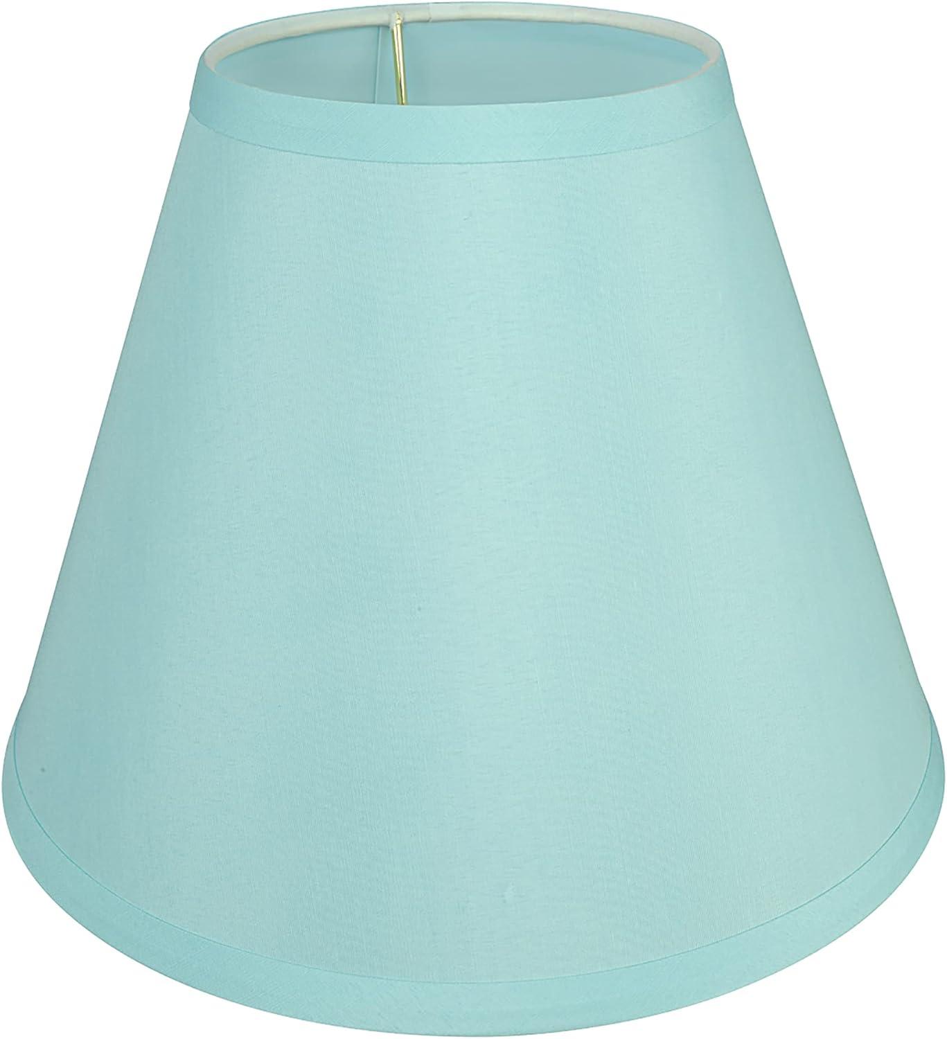 Aspen Creative 58927 Transitional Hardback Empire Shape UNO Construction Lamp Shade in Light Blue, 10" Wide (5" x 10" x 8")