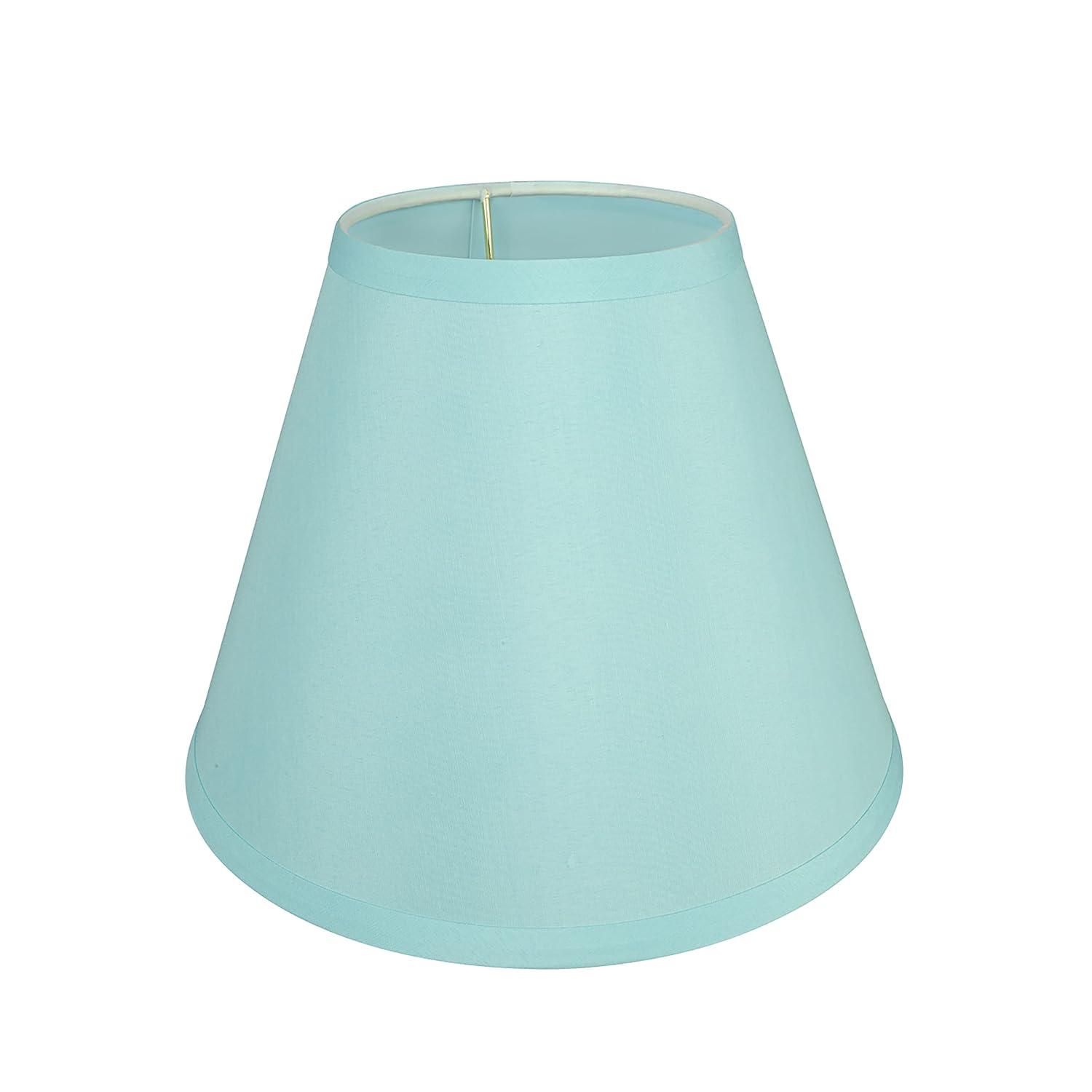 Aspen Creative 58927 Transitional Hardback Empire Shape UNO Construction Lamp Shade in Light Blue, 10" Wide (5" x 10" x 8")