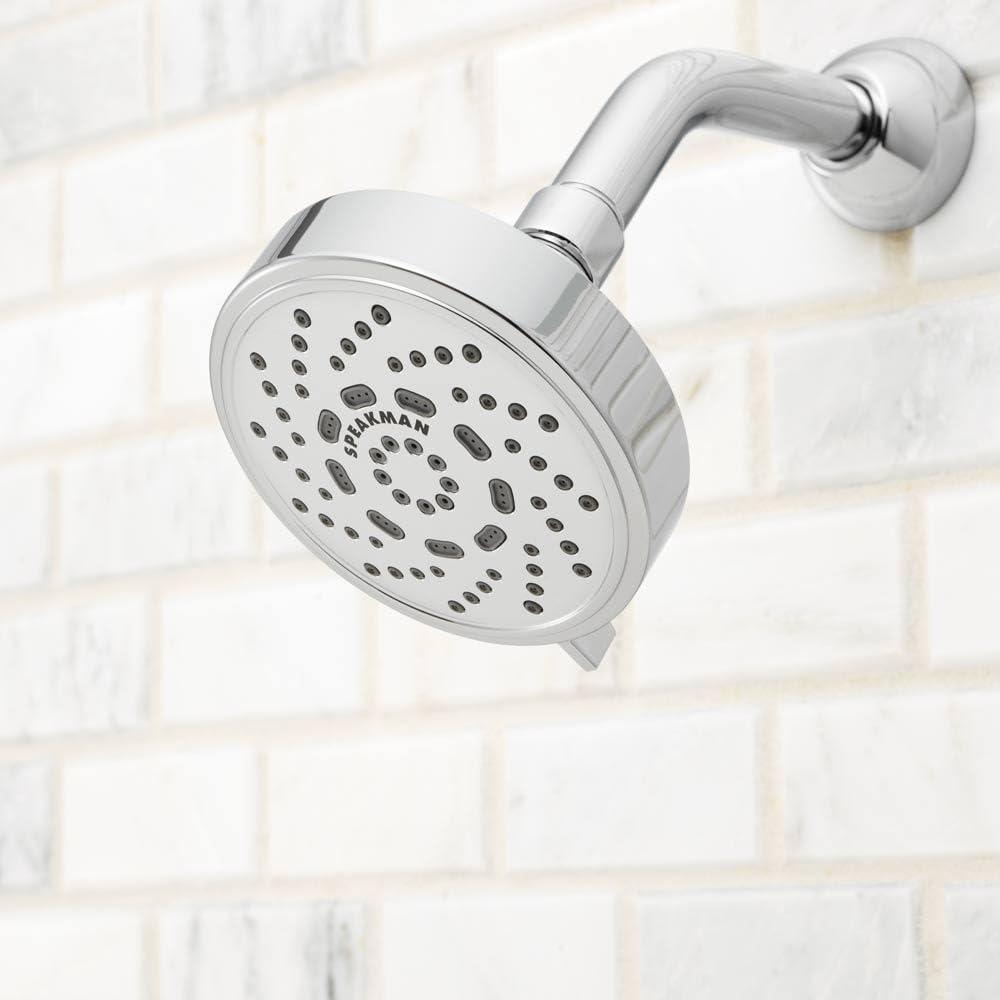 Speakman Echo Multi-Function Adjustable 2.0 GPM Shower Head, Polished Chrome