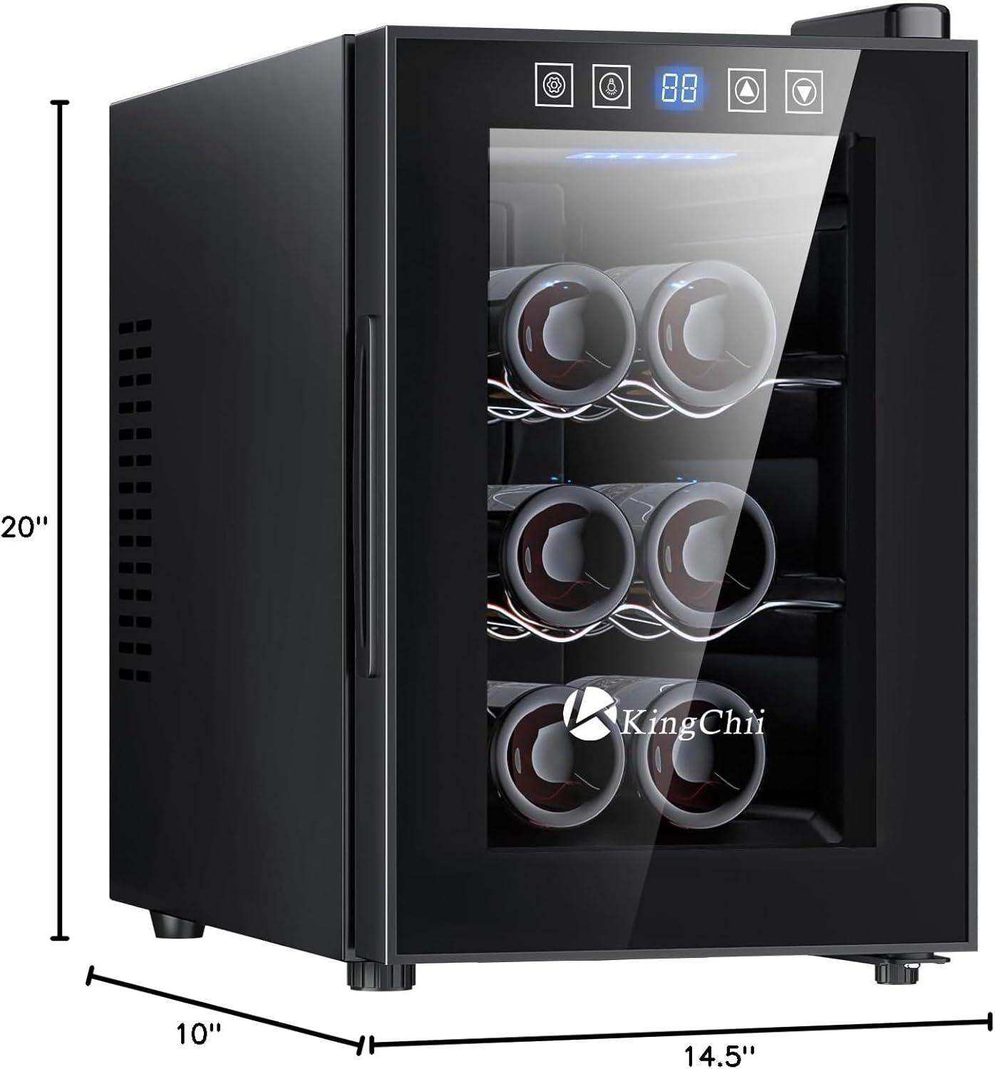 Ivation 18 Bottle Wine Cooler Fridge, Compressor Refrigerator W/Lock