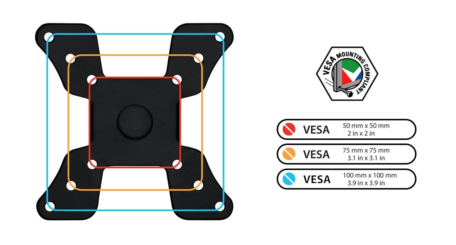 Mount-it Mount-It Full Motion Height Adjustable Single Monitor Arm Mount | Fits 13 - 30 in. Computer Screens