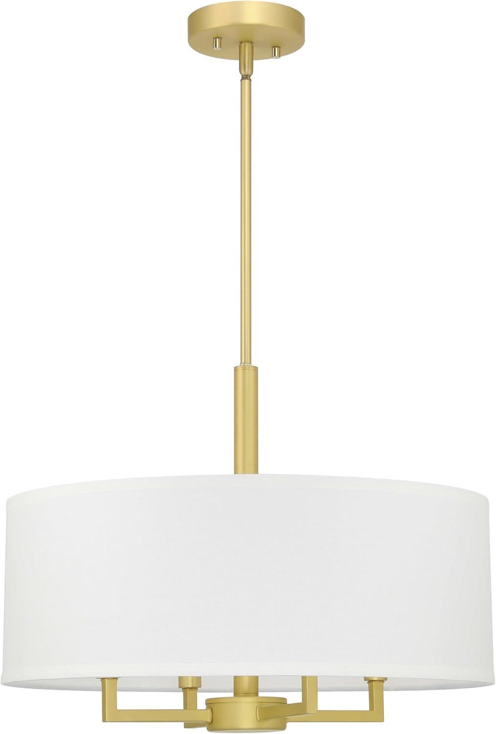 Enio 4 - Light Brass Drum Pendant