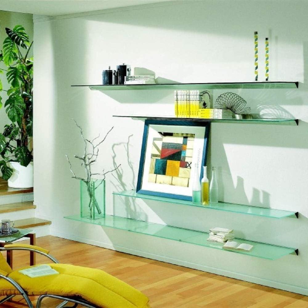 Glacier 24" Opaque Tempered Glass Modern Floating Wall Shelf