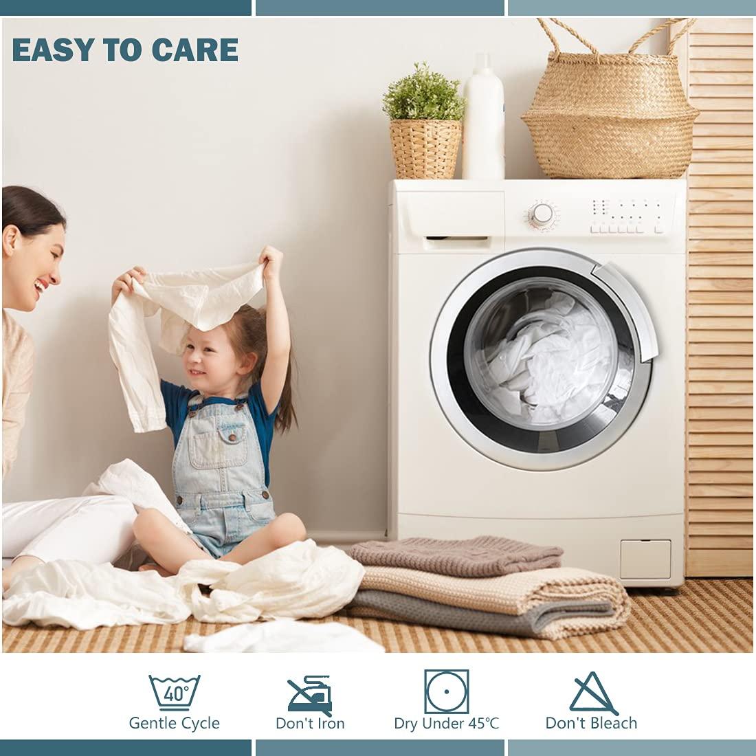 2 Pack Twin Waterproof Mattress Protector Deep Pocket Mattress Cover, Soft Breathable Mattress Pad, Fitted Noiseless Waterproof Bed Cover Stretch to 19"