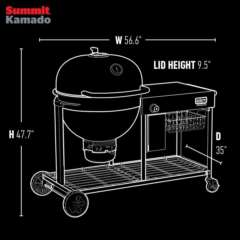 Weber Summit Kamado S6 Charcoal Grill Center