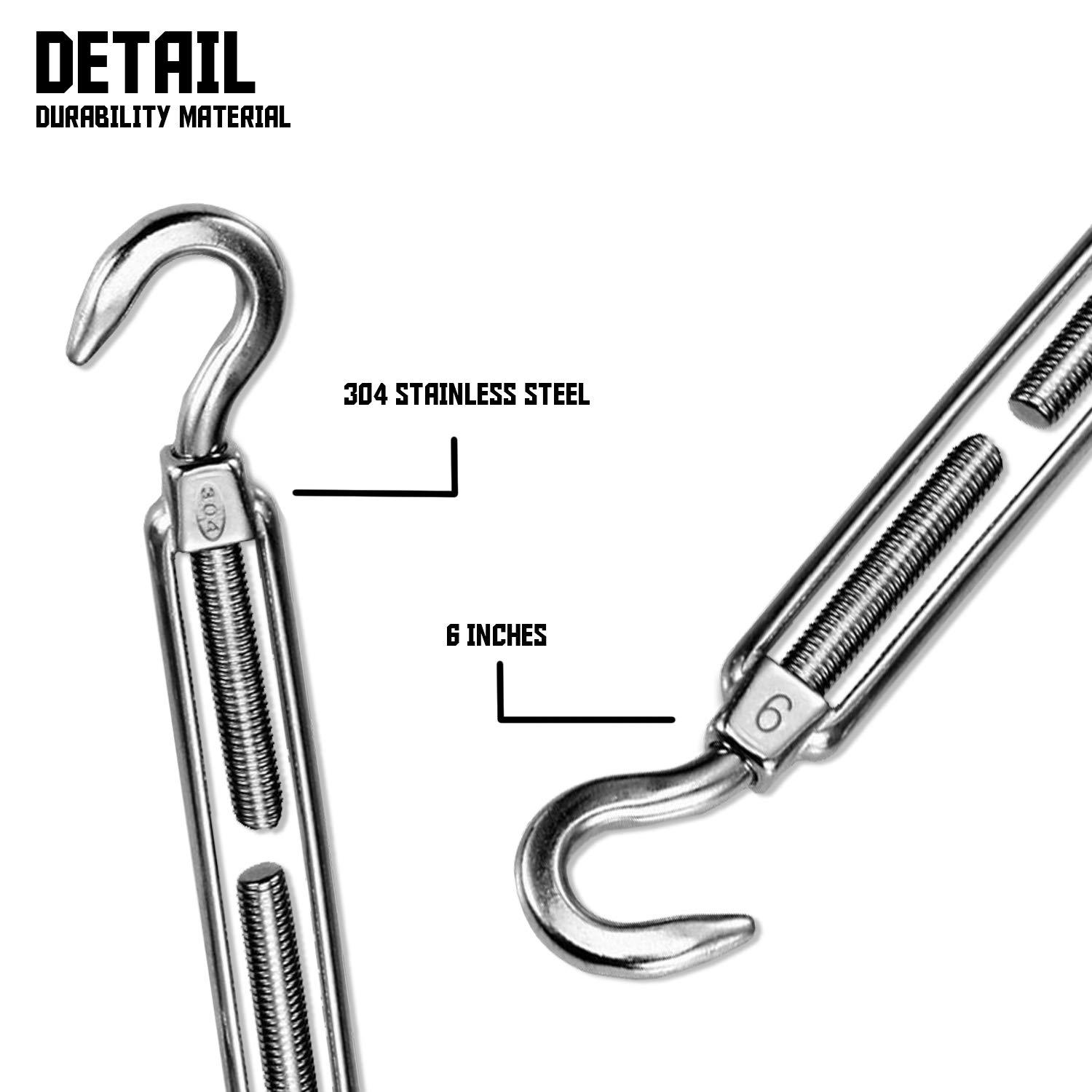 Sunshades Depot 3" inch D-Ring Clamp for Sun Shade Sail Pole Stand Post Heavy-Duty Awning Canopy Support Poles Space Grey Steel Fence Corner Post