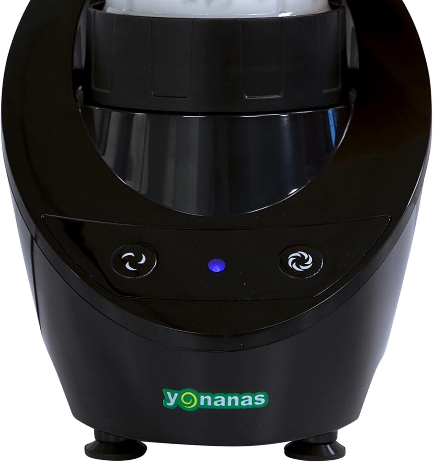 Black BPA-Free Corded Electric Single Serve Blender with Stainless Steel Blades