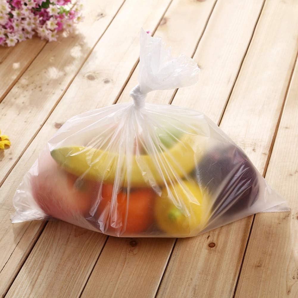 FungLam 12" X 16" Plastic Produce Clear Bag on Roll, Disposable Clear Food Storage Bags for Bread Fruits Vegetable, 350 Bags/Roll (1 Roll)