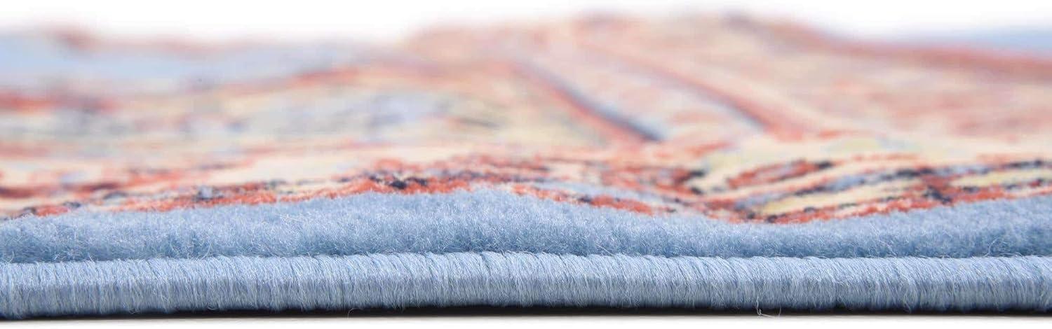 Rugs.com Amaya Collection Rug – 6' x 9' Light Blue Medium Rug Perfect For Bedrooms, Dining Rooms, Living Rooms