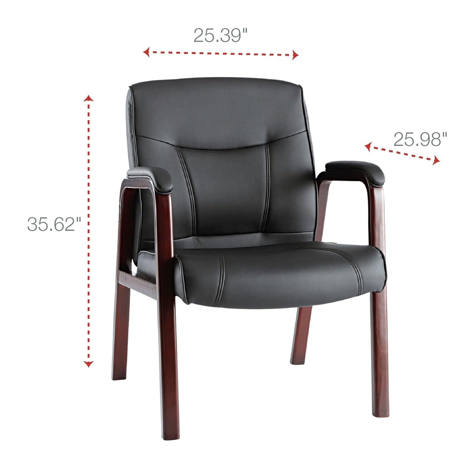 Alera® Waiting Room Chair with Wood Frame