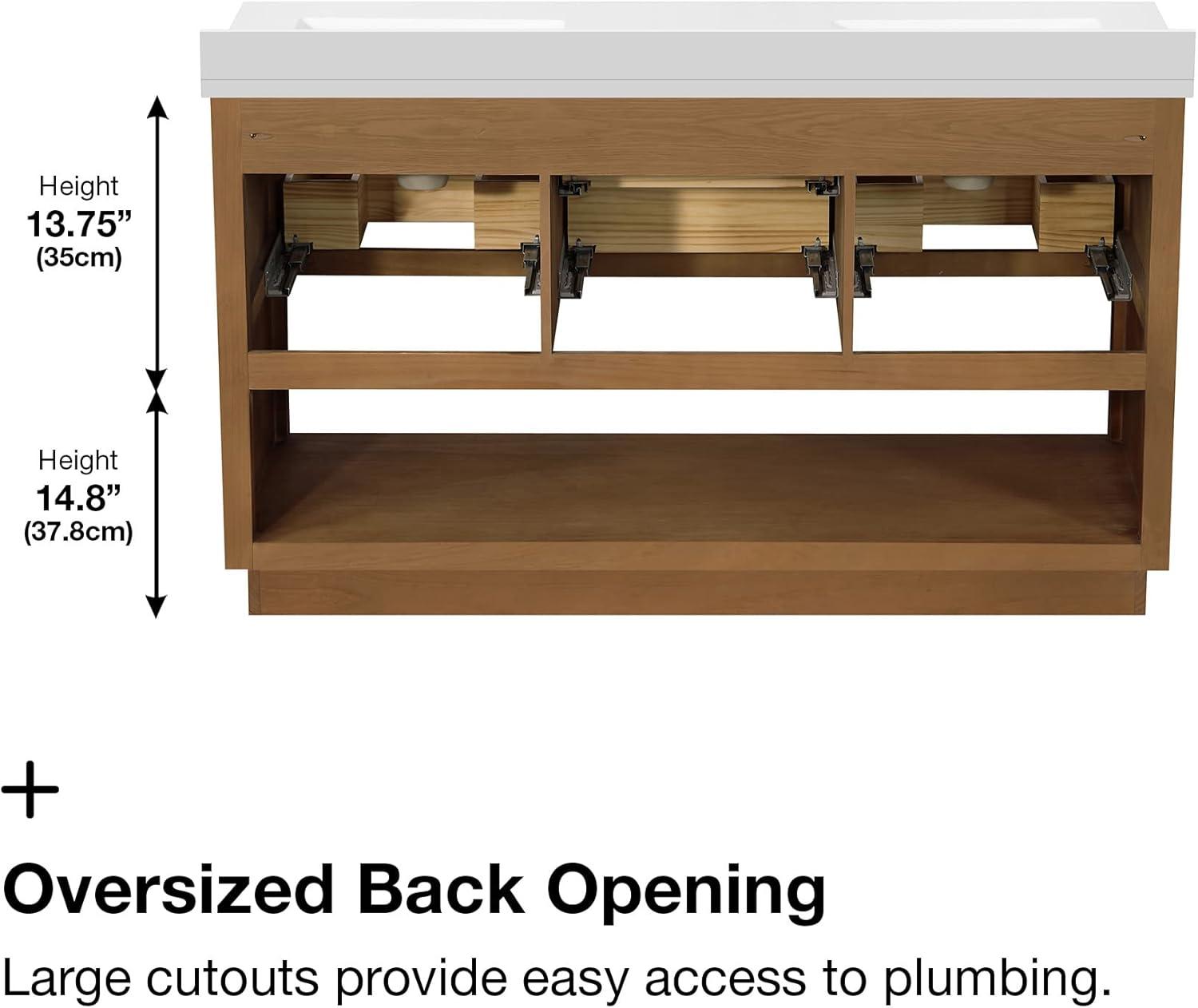 Carran 60" Double Bathroom Vanity Set