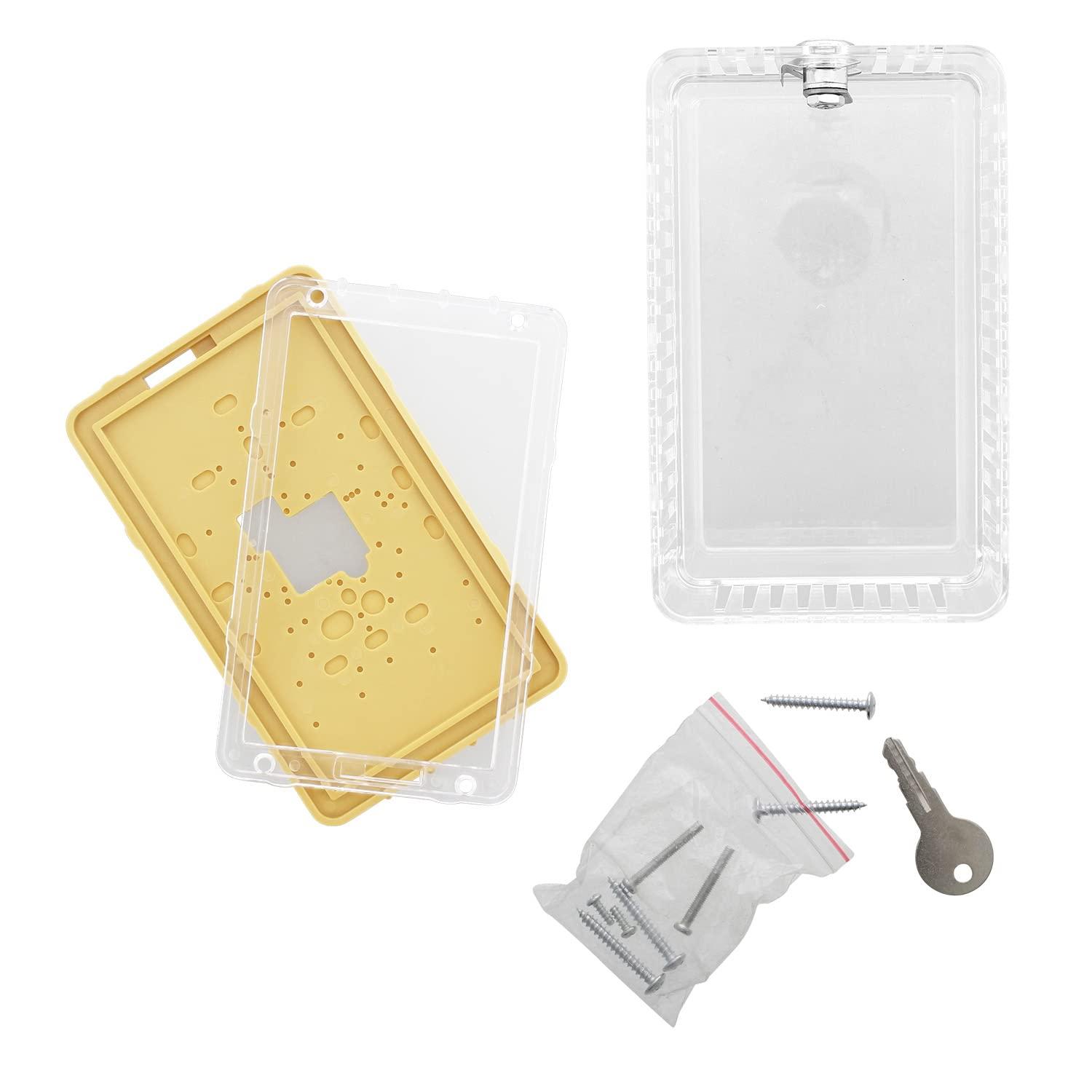 BISupply AC Thermostat Cover with Lock M 1pk - Wall AC Panel Lock Box with Key