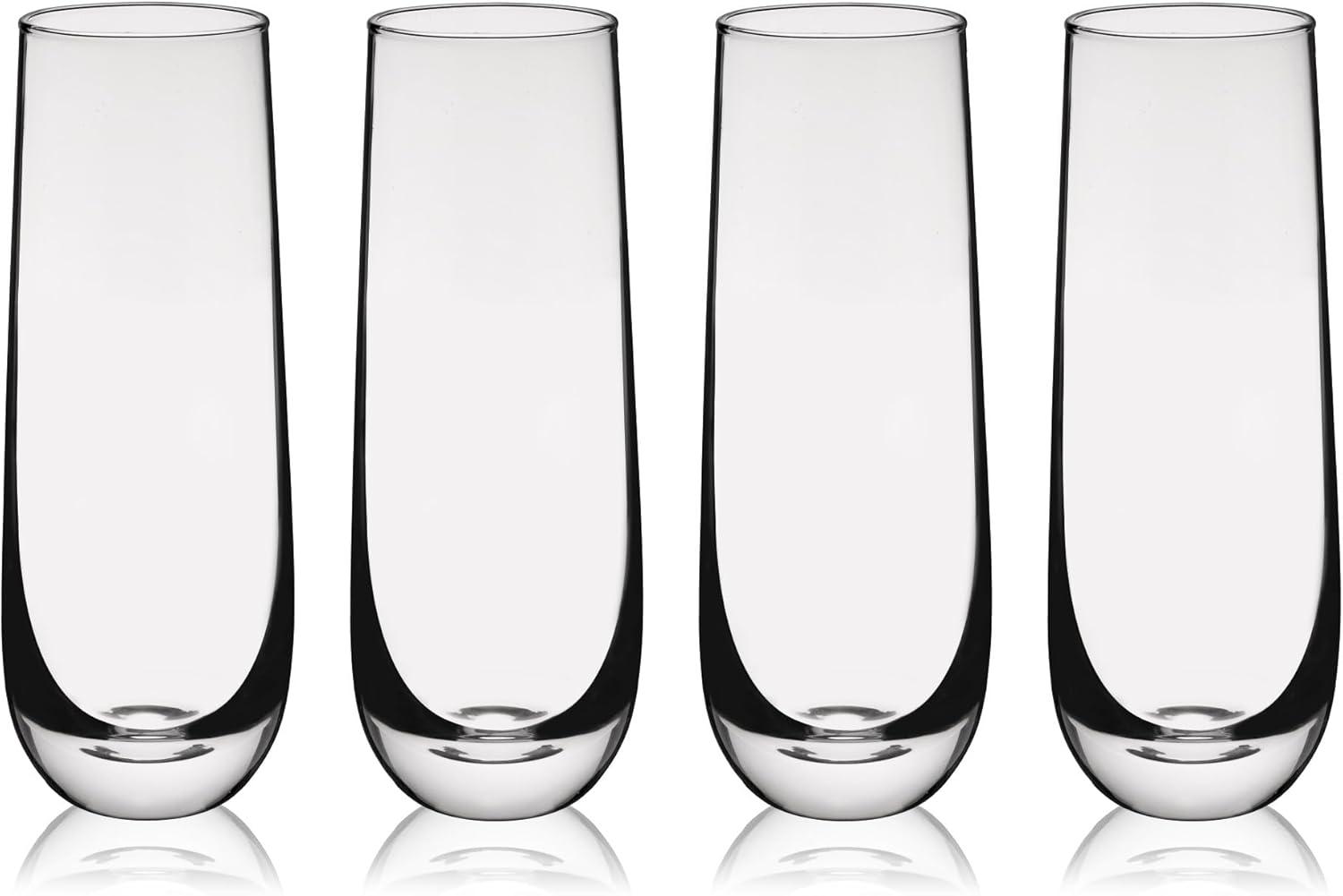 Stemless Champagne Glasses (Set of 4)