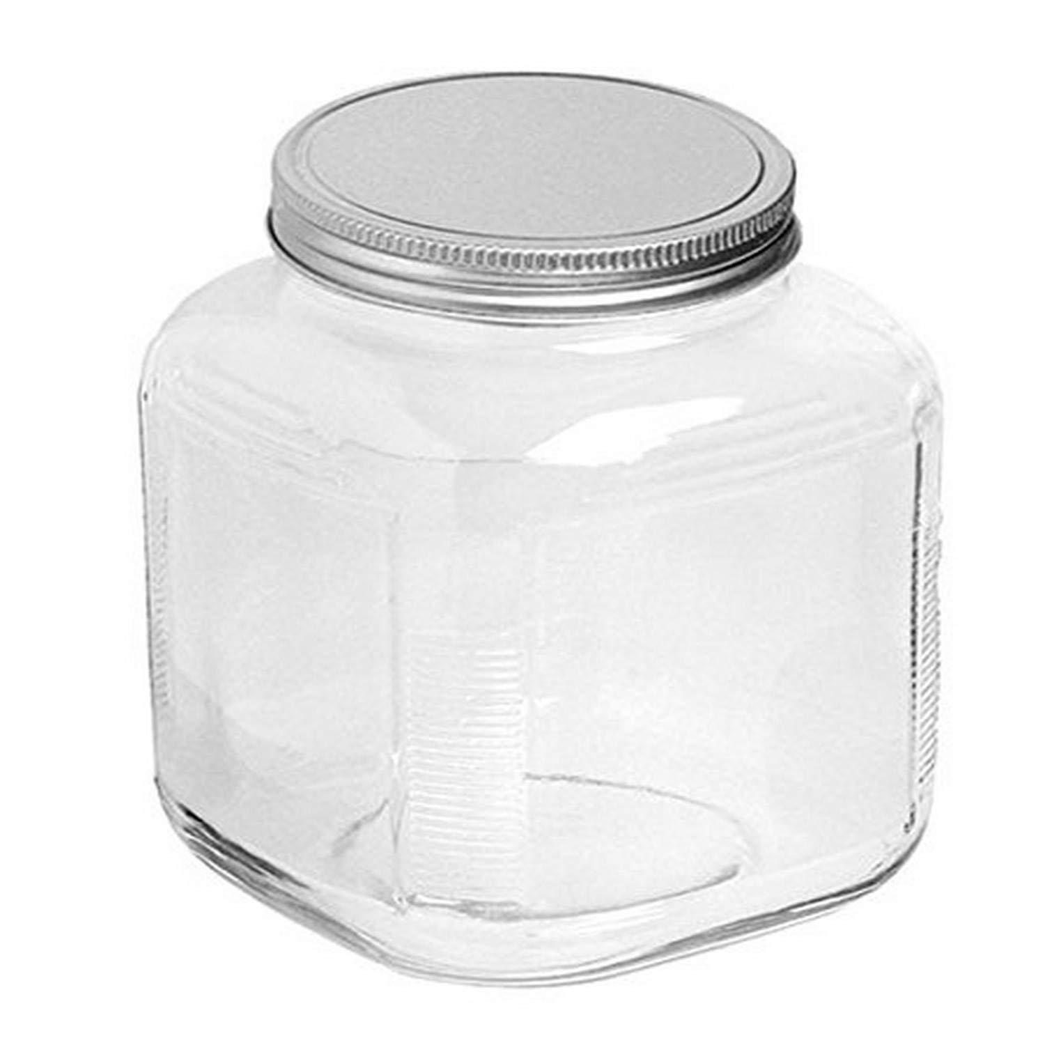 Anchor Hocking Replacement Butter Churn Jar with Brushed Stainless Steel Lid