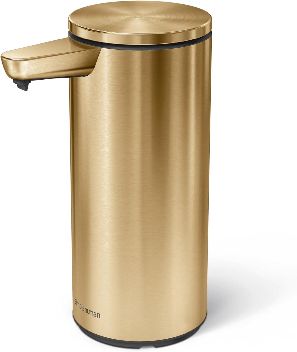 Brass Finish Round Automatic Soap Dispenser