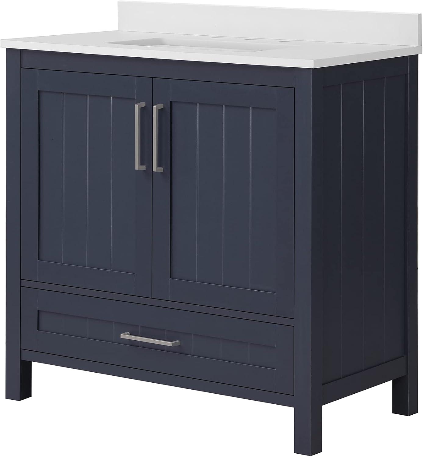 Ove Decors OVE Decors Kansas 36" Single Bathroom Vanity, in Midnight Blue Finish