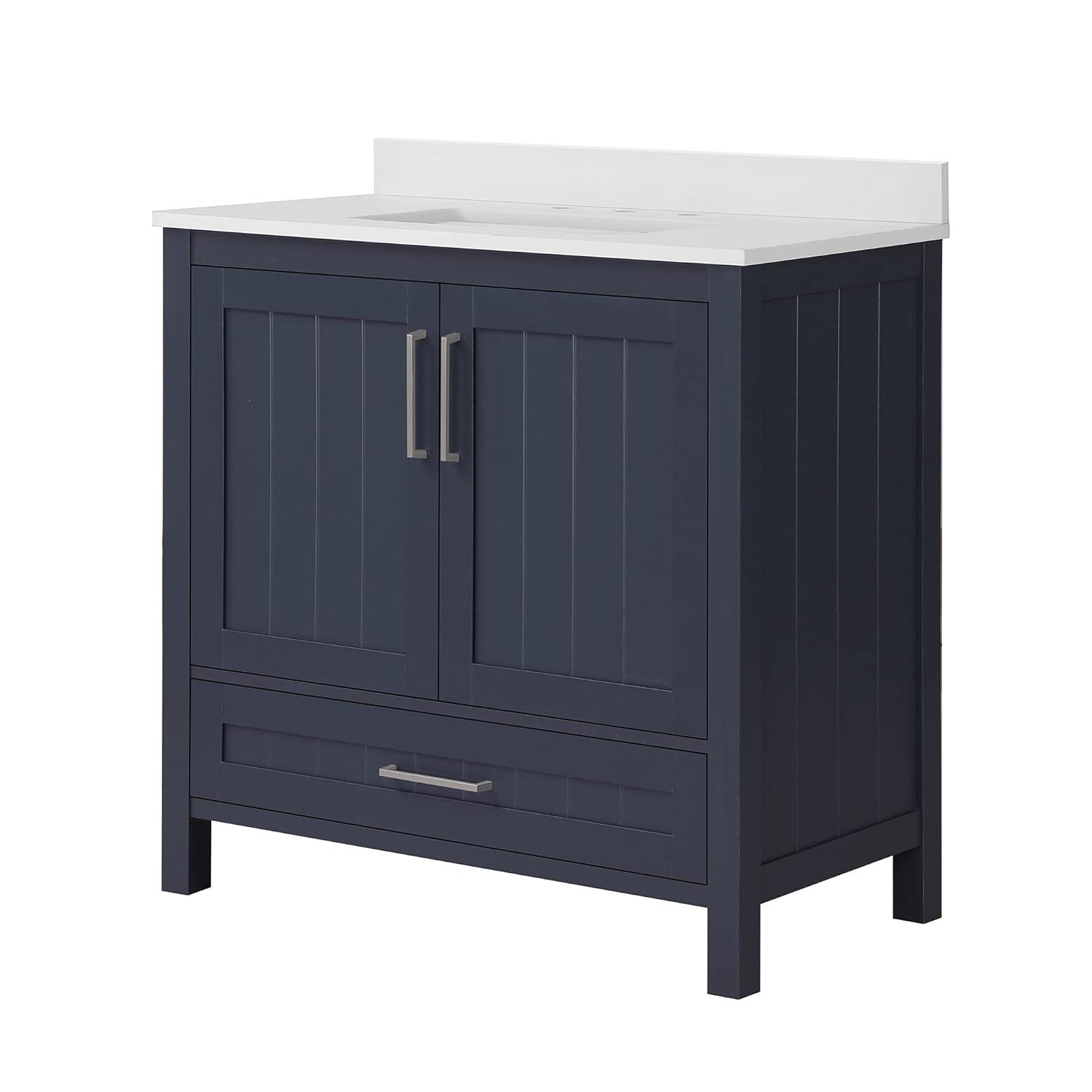 Ove Decors OVE Decors Kansas 36" Single Bathroom Vanity, in Midnight Blue Finish