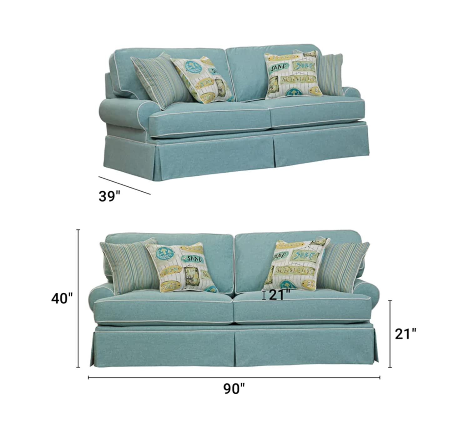 Furniture Classics 8-010-S275A Coastal Aqua Series Sofa