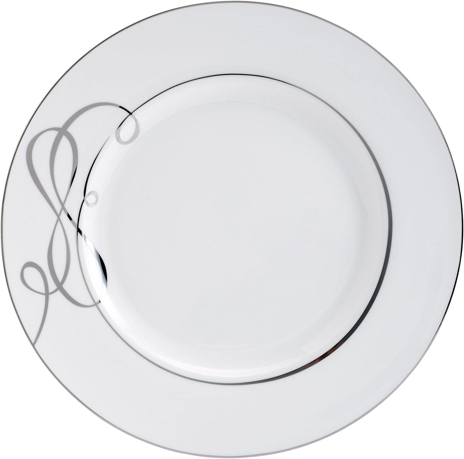 Love Story White Porcelain 24-Piece Dinnerware Set, Service for 8