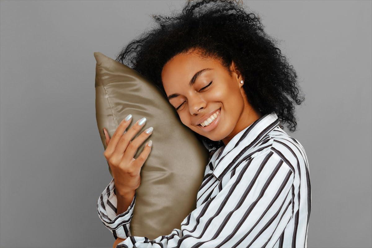 Shopbedding - Satin Pillowcase with Zipper for Hair and Skin