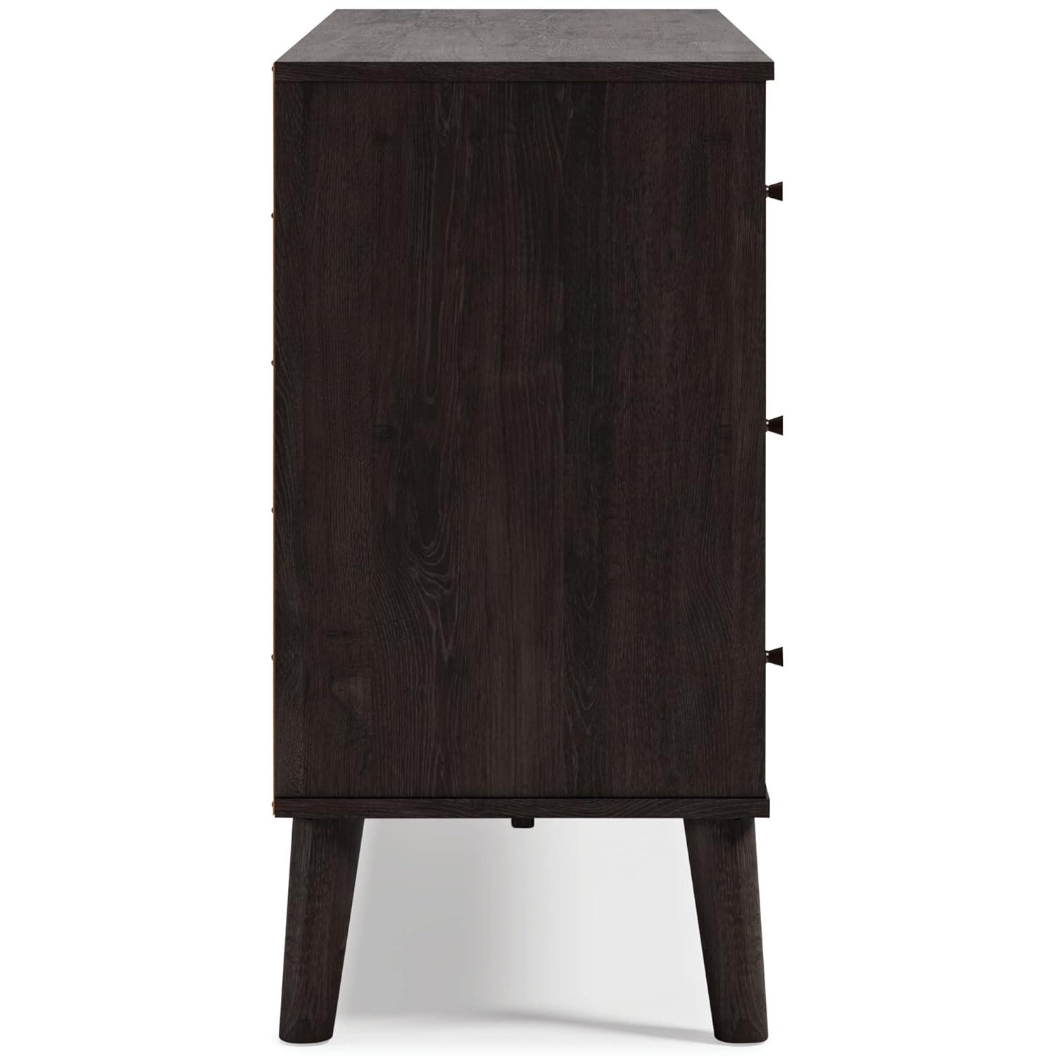 Signature Design by Ashley Contemporary Piperton Dresser, Two-tone Brown/Black
