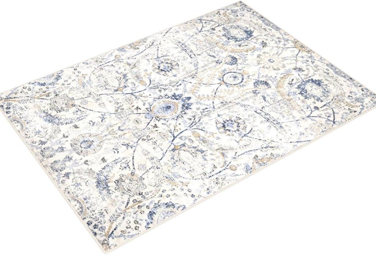 Hauteloom Rectangle Area Rug  Navy