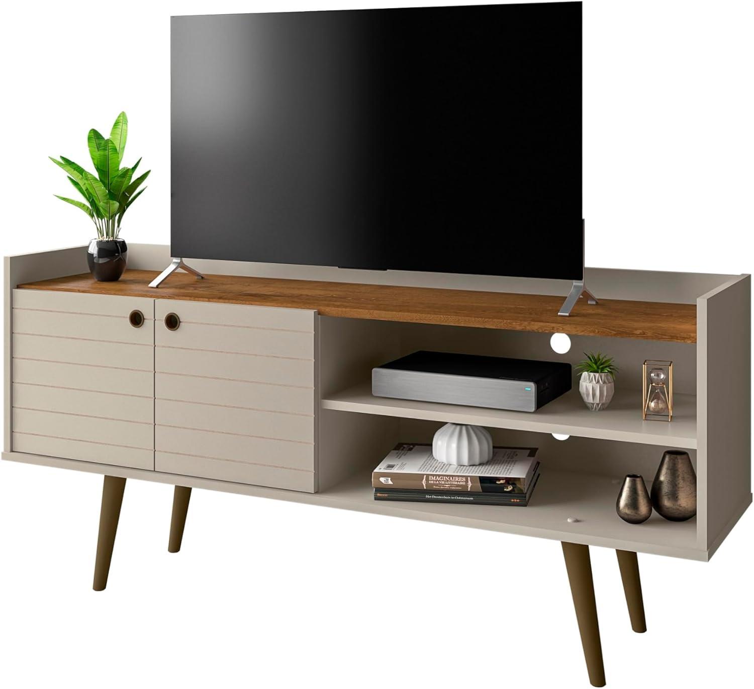 Bogart 53.54" Mid-Century Modern TV Stand  and Nature