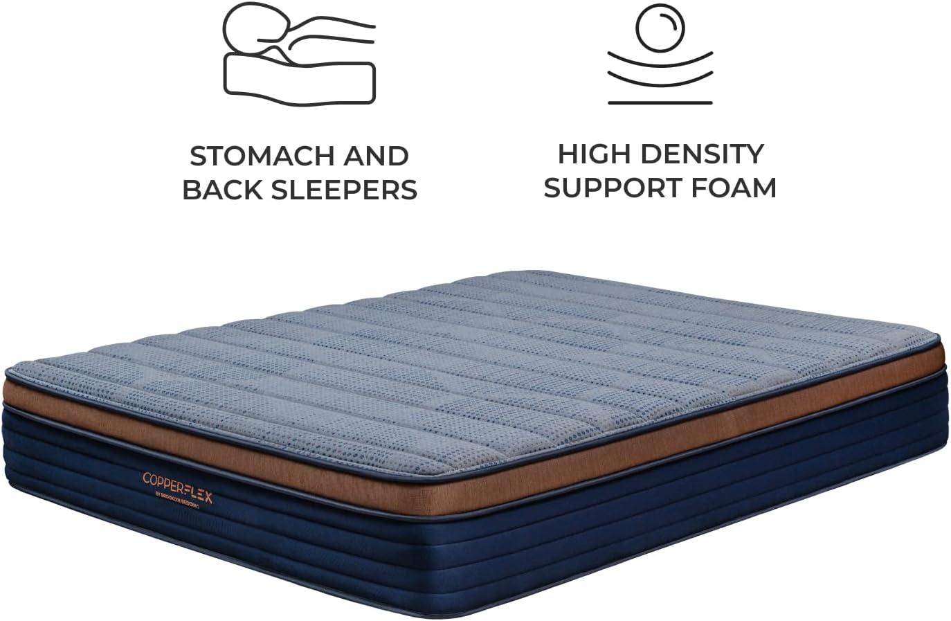 Brooklyn Bedding CopperFlex 12" Foam Mattress with Zoned Foam, King
