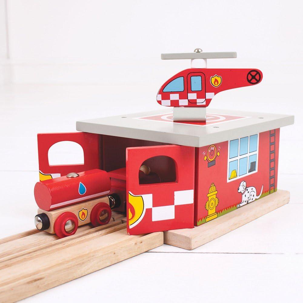 Bigjigs Rail - Firestation Shed