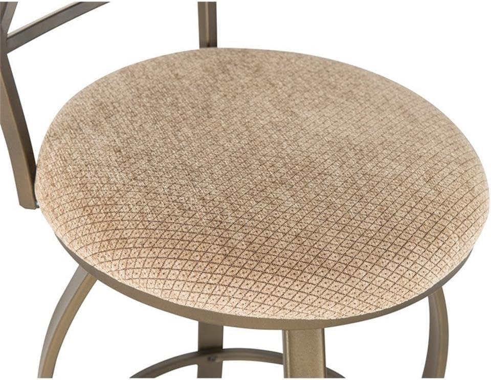 Hamilton 3-Piece Bar Height Pub Set with Swivel, Brushed Faux Medium Cherry Wood with "Matte Pewter and Bronze" Metal