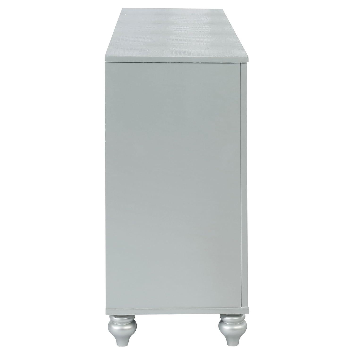 Gunnison 6-drawer Dresser Silver Metallic