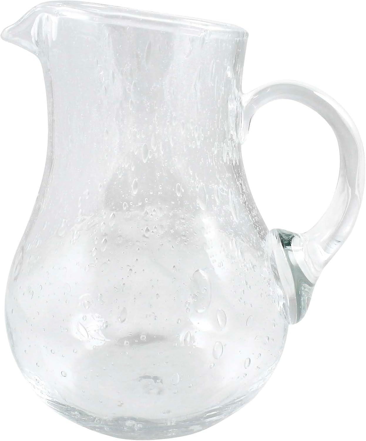 Bellini Clear Handblown Italian Glass Small Pitcher