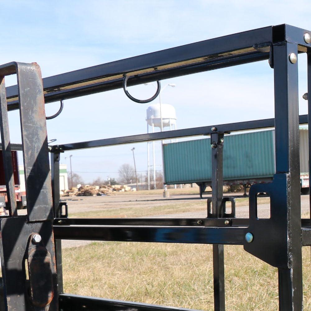 Heavy-Duty Black Steel Mesh Telehandler Safety Cage