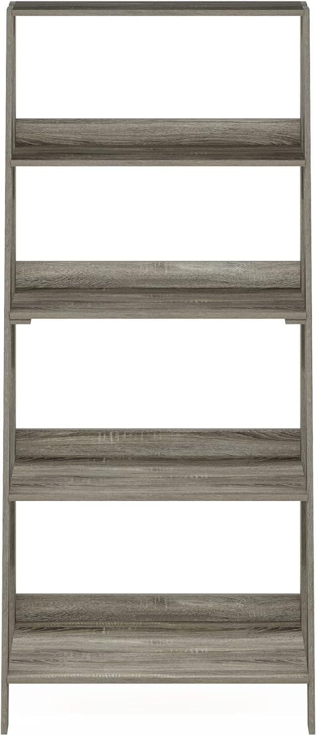 Contemporary French Oak 5-Tier Ladder Display Shelf