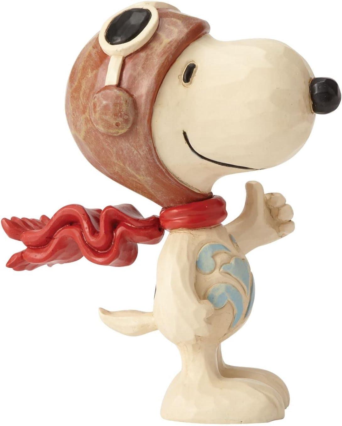 enesco Peanuts by Jim Shore Snoopy Flying Ace Mini Figurine 3in H