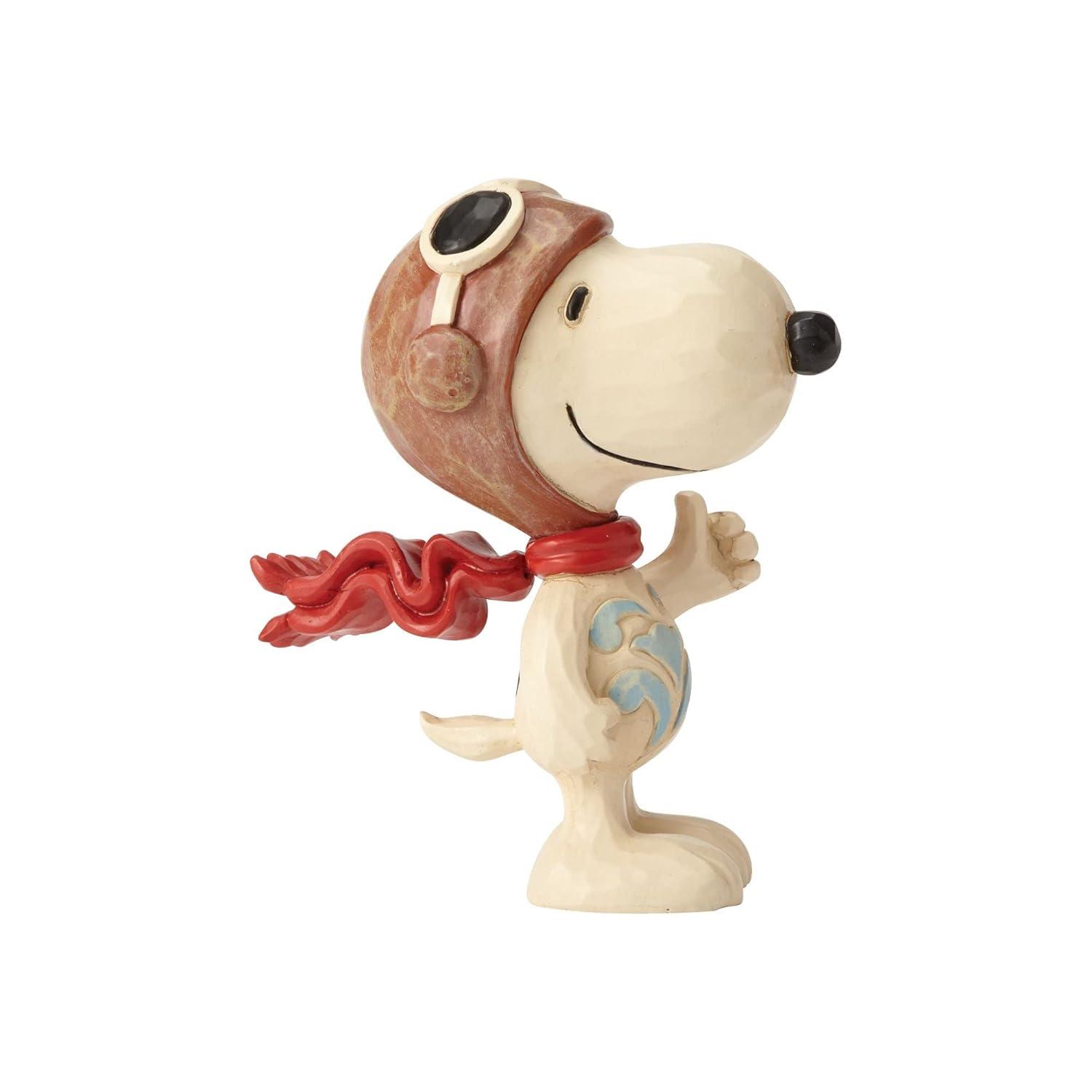 enesco Peanuts by Jim Shore Snoopy Flying Ace Mini Figurine 3in H