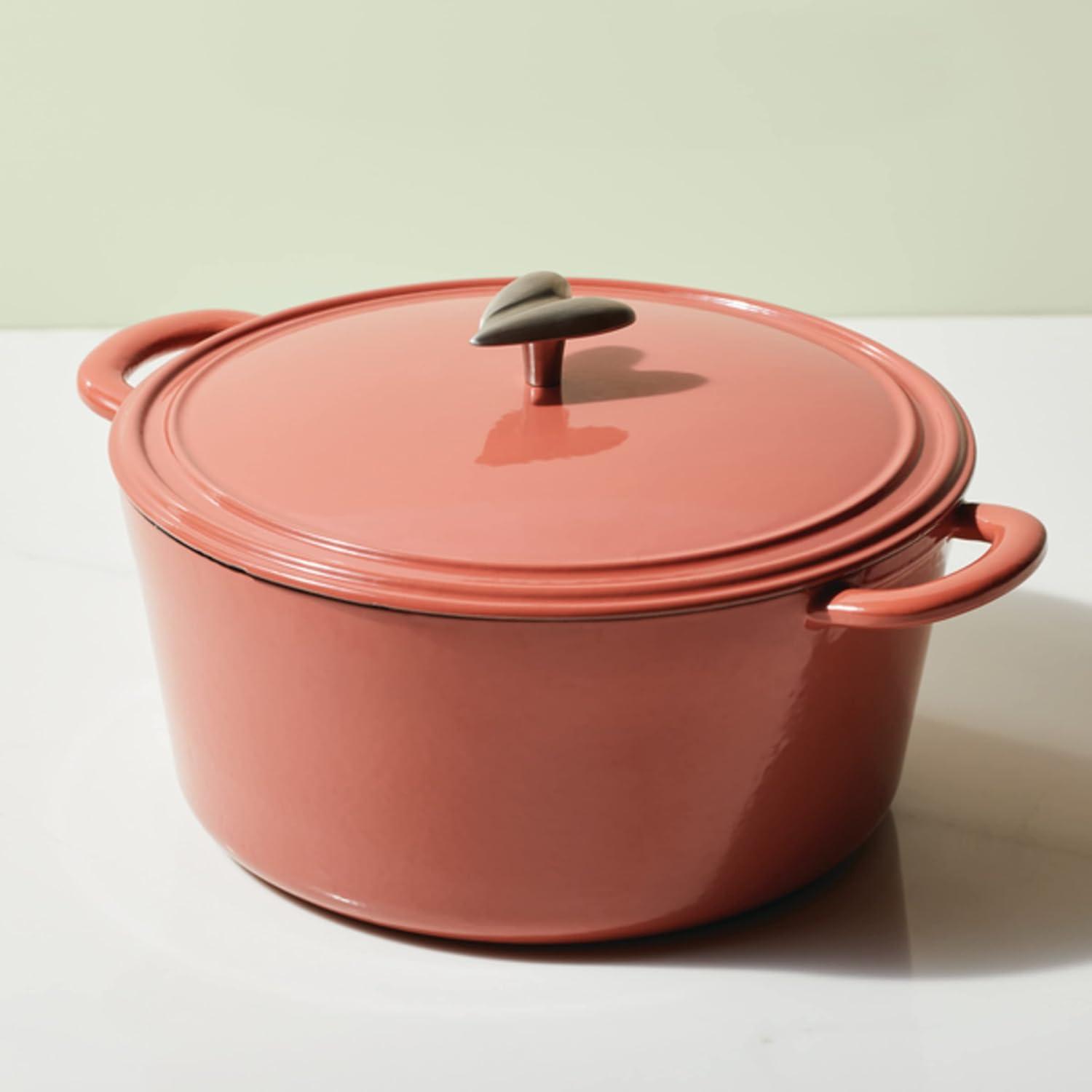 Redwood Enameled Cast Iron 6-Quart Dutch Oven with Lid