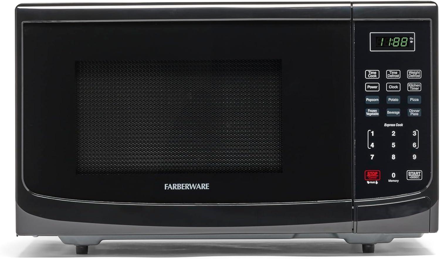 Farberware Farberware 0.9 Cubic Feet Countertop Microwave FM09BKA