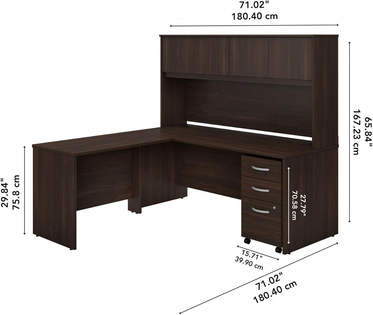 Bush Business Furniture Studio C L-Shaped Computer Desk